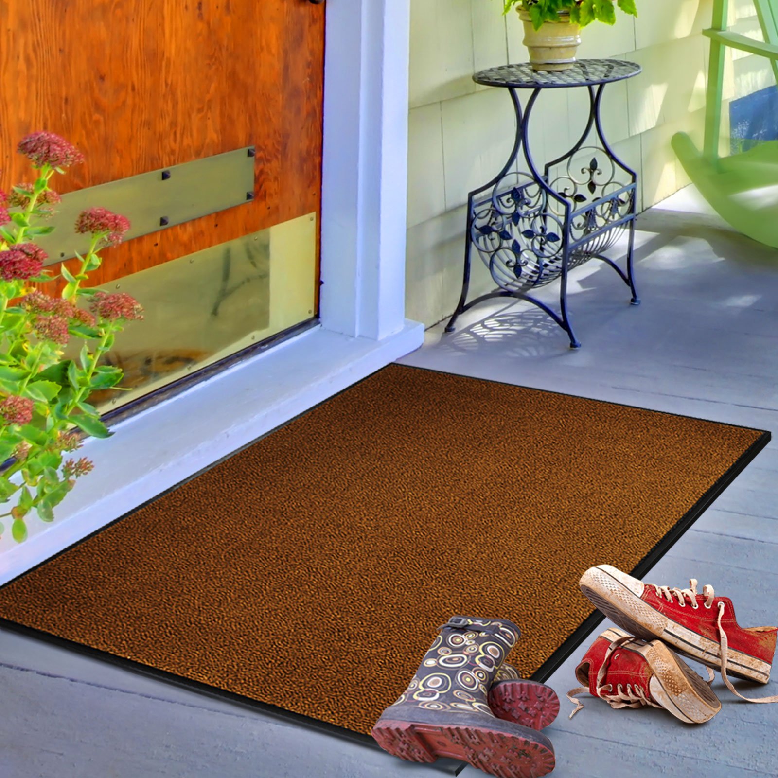ETM® Océan Zerbino per l'ingresso assorbente, per interno o esterno, 3 dimensioni e 4 colori a scelta, grigio