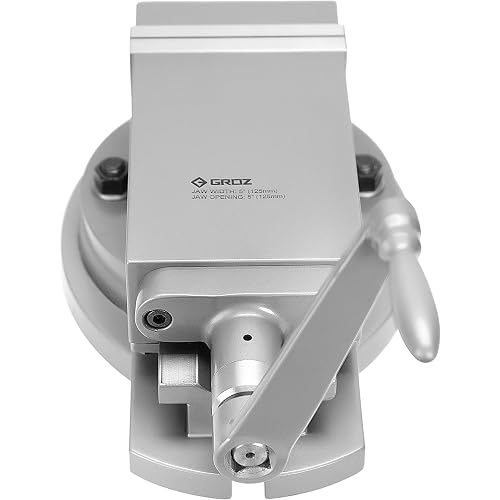 Groz 35013 Milling Machine Vice - Super Precision 5", with Milled Slot in Base