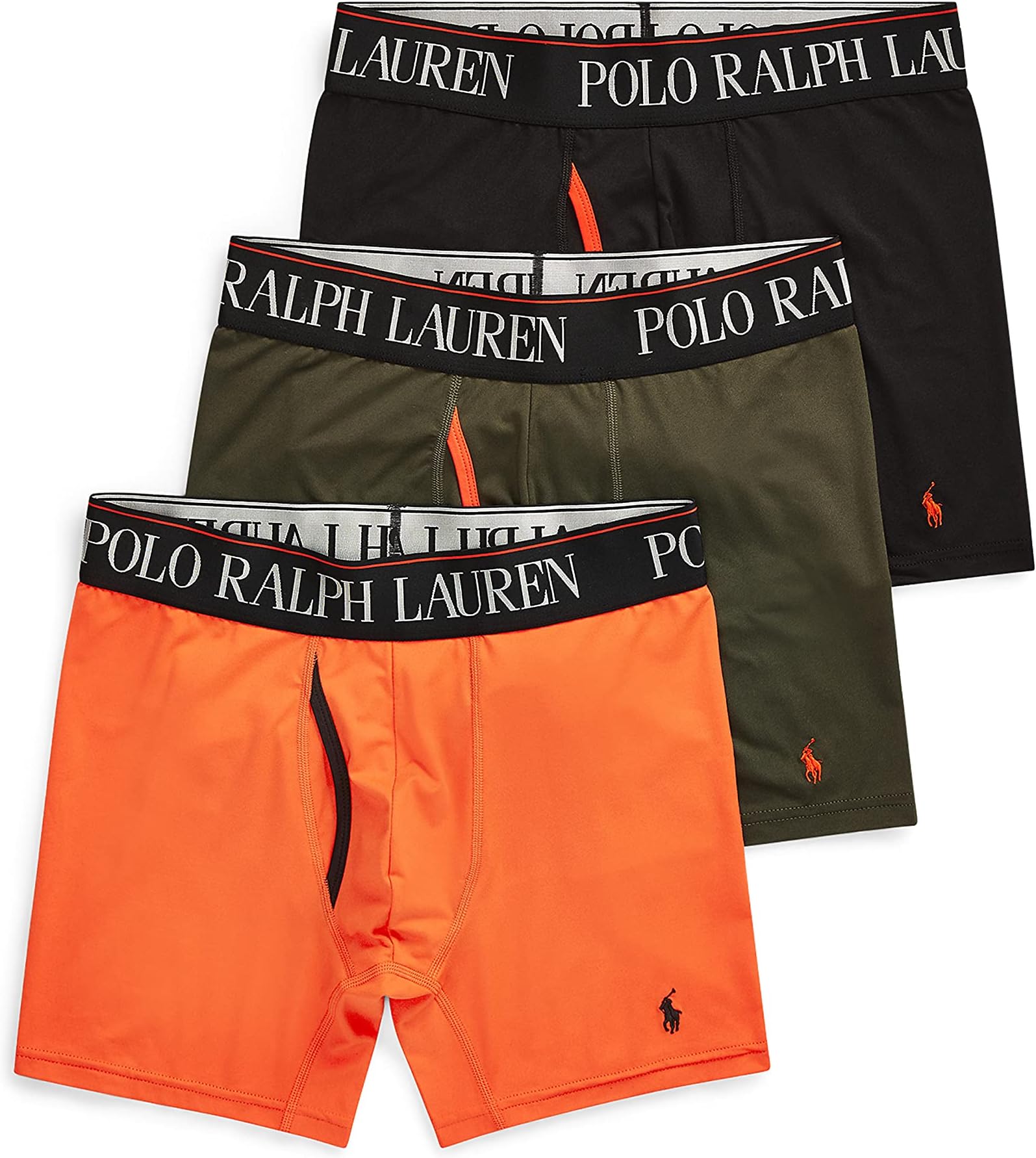 Men's Underwear Boxer Briefs Pack, 3-Pack, 4D Flex Cooling Microfiber Underwear, Wicking Boxer Briefs
