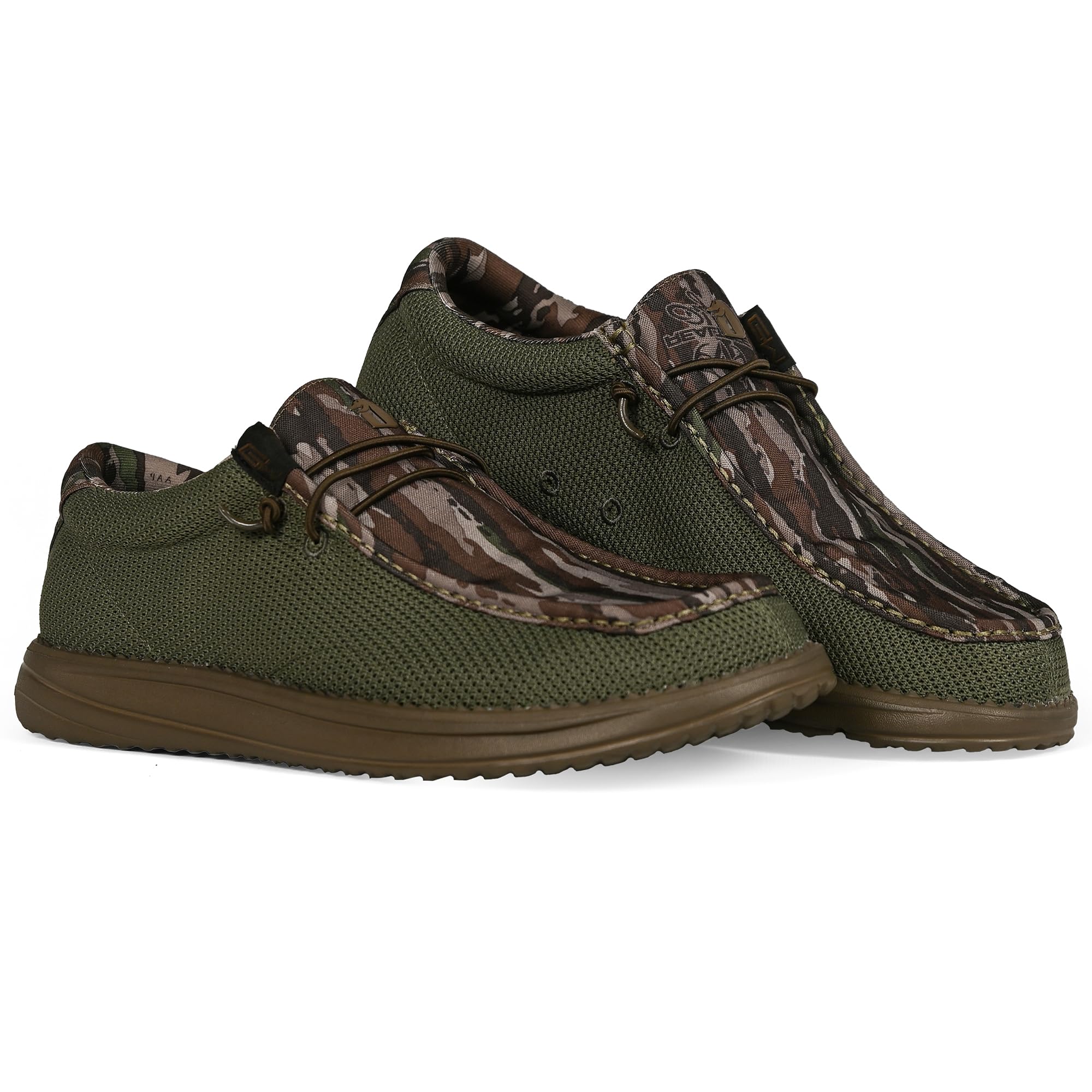 Gator Waders Mens Casual Shoes – Men's Loafers &amp; Slip-Ons Camp Shoes with No-Tie Laces -Arch Support Boat Shoes for Everyday Wear