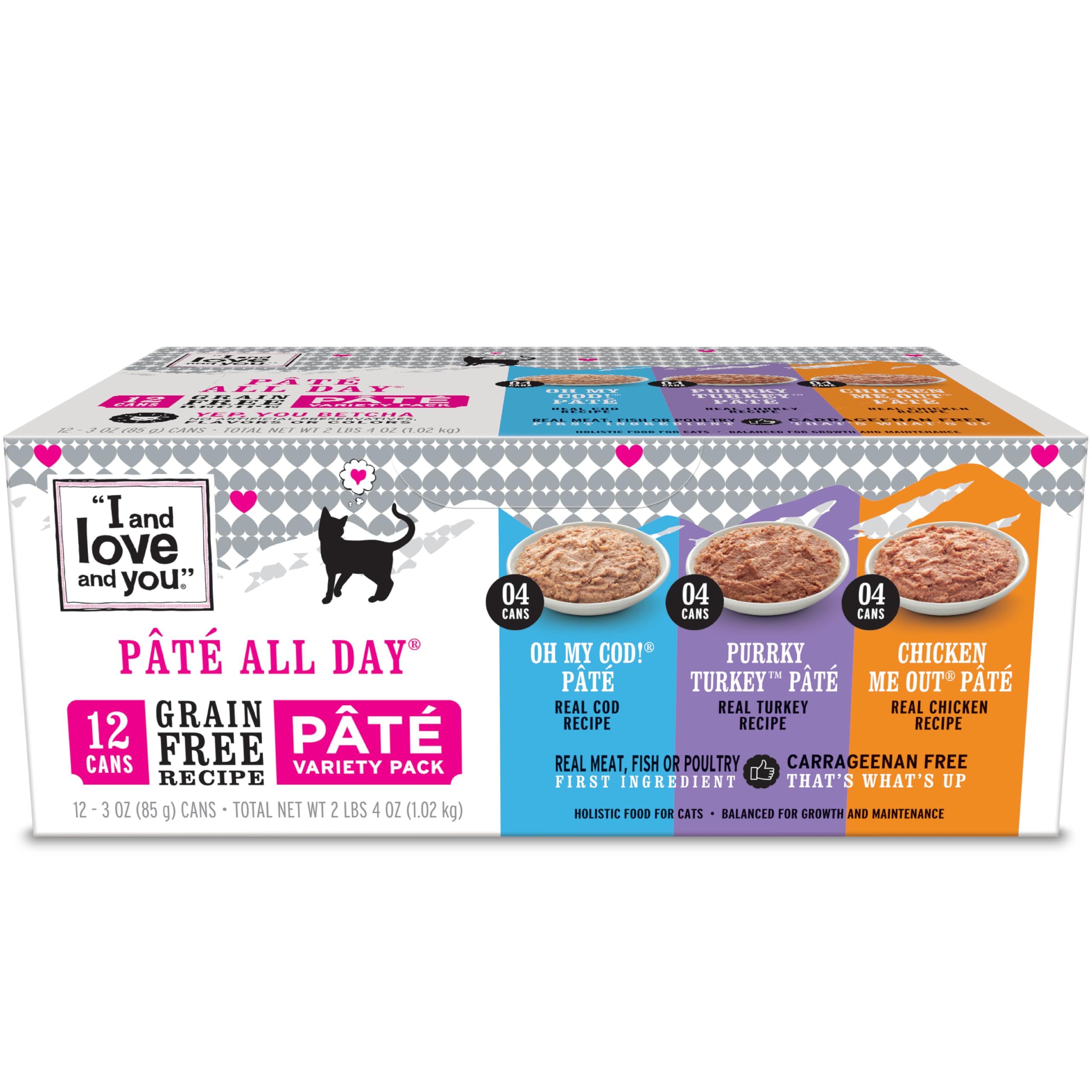 I and Love and You Wet Cat Food Variety Pack, 3oz | 12 Pack