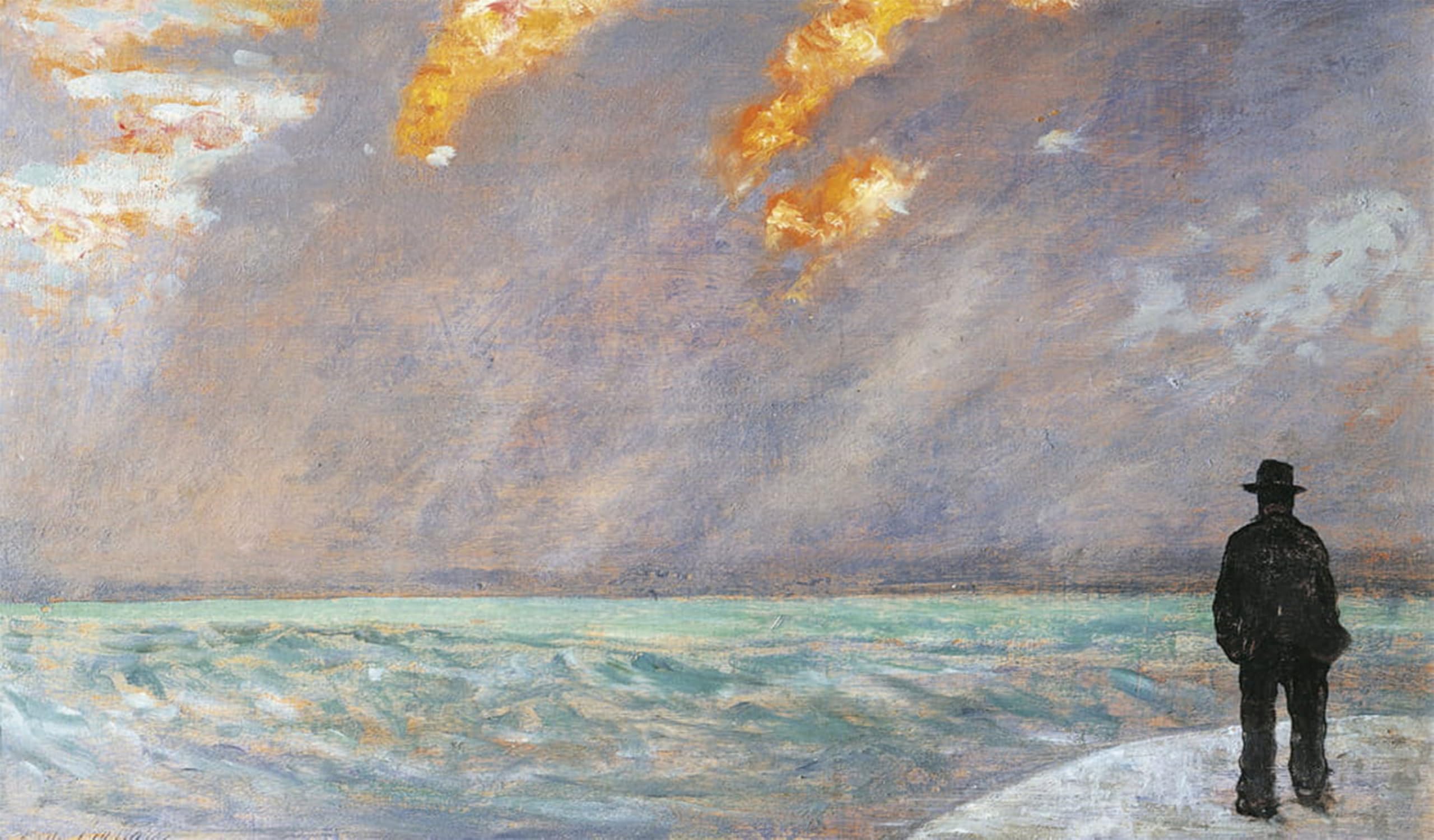 ARTXLXXBN Famous Painting Art Wall Decor Abstract Art Picture Italy Florence Sunset on the Sea by Fattori Animal Pictures for Home Decor 60x90cm