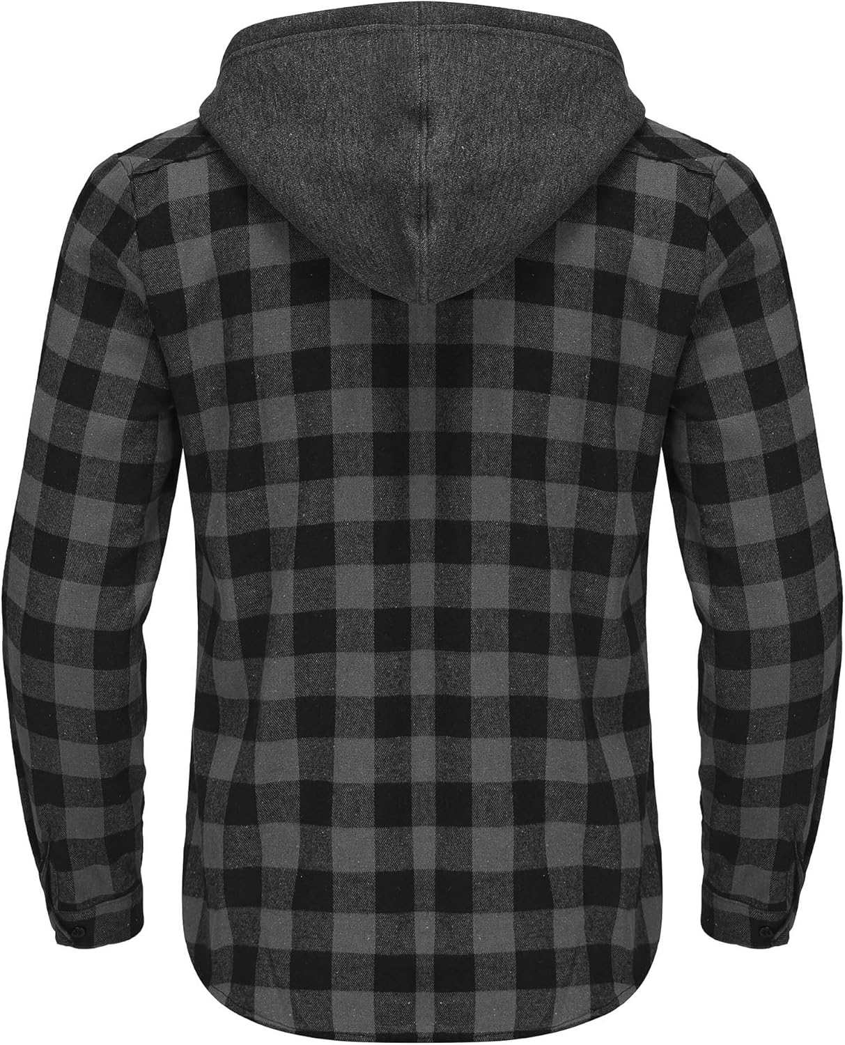 3 Pack Lightweight Hooded Flannel Shirt for Men Casual Button Down Plaid Shirt Long Sleeve Fashion Hooded with Pocket - Image 4