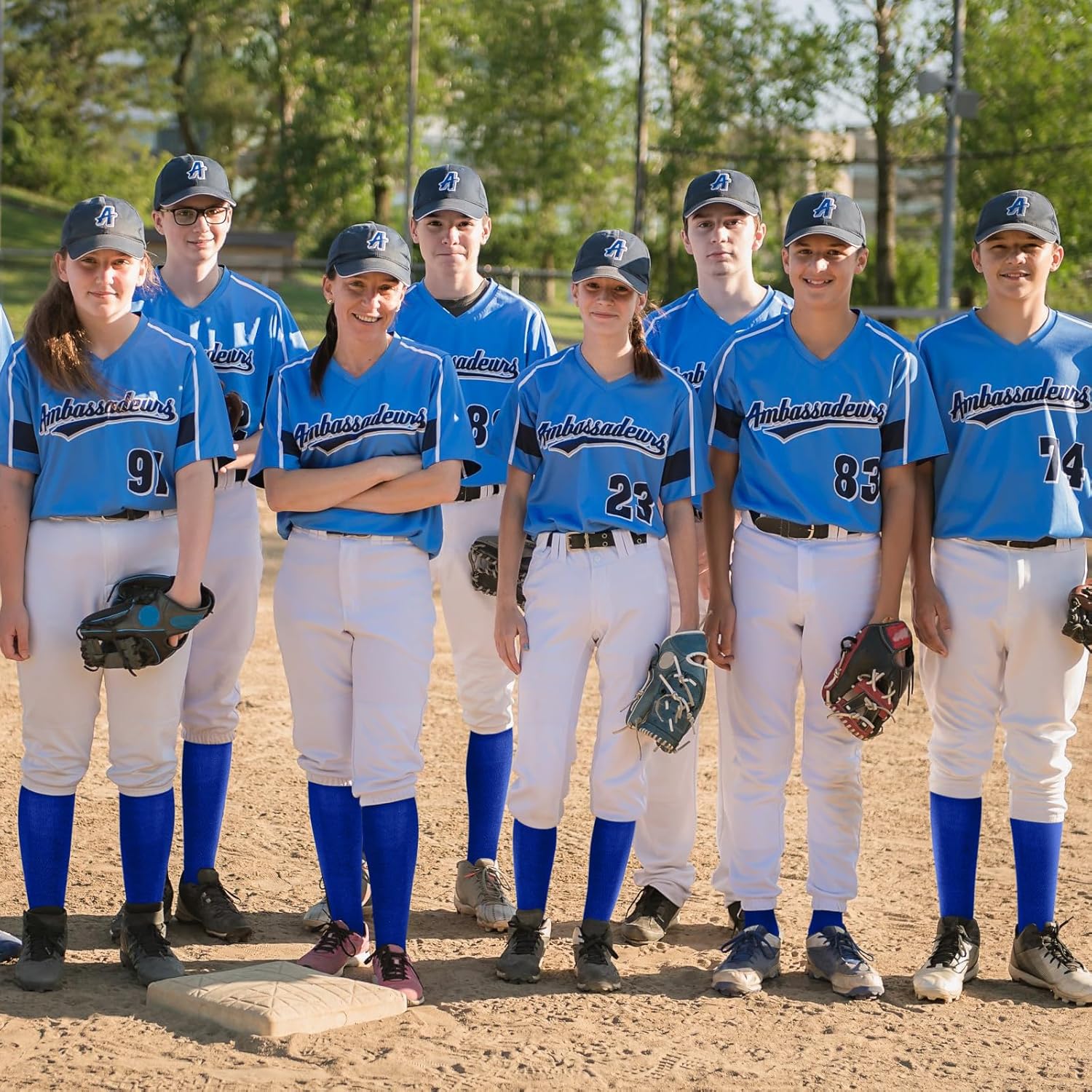 Haysandy 24 Pairs Soccer Socks Youth Football Softball Baseball Team Sock Bulk Unisex High Long Tube Sport Sock - Image 6