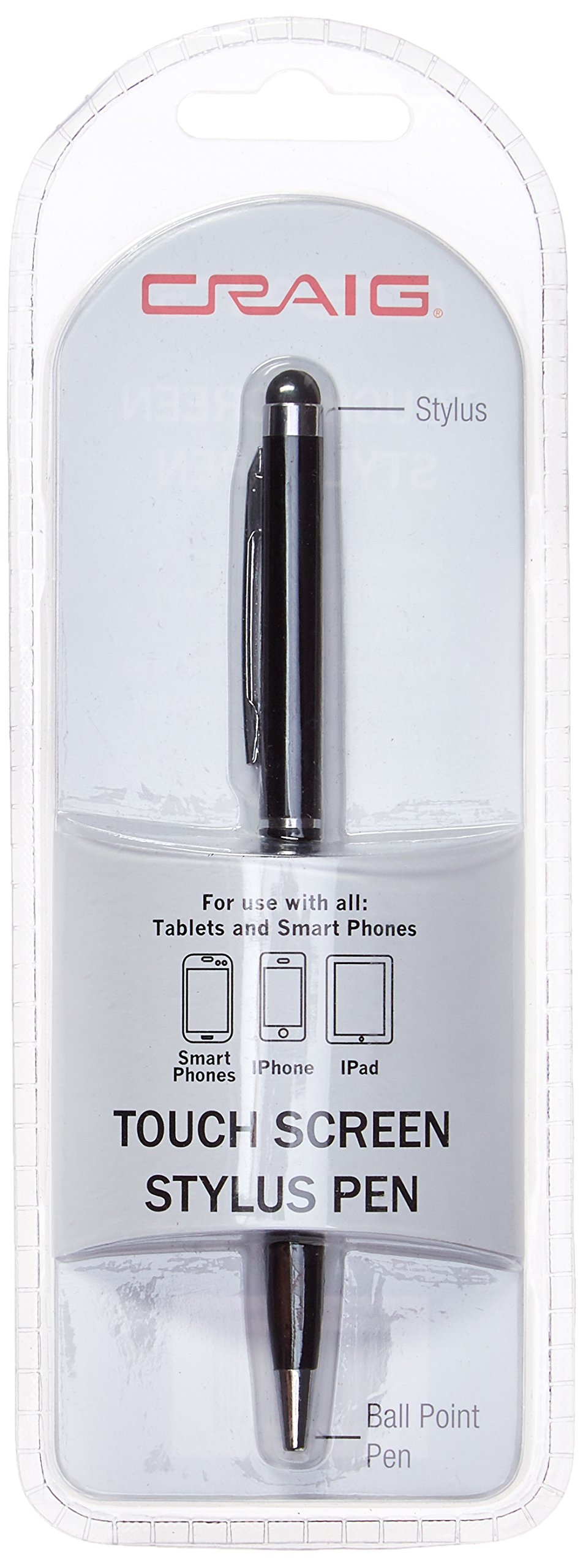 CraigElectronics All Smartphone Capacitive Stylus Pen Black/White/Blue