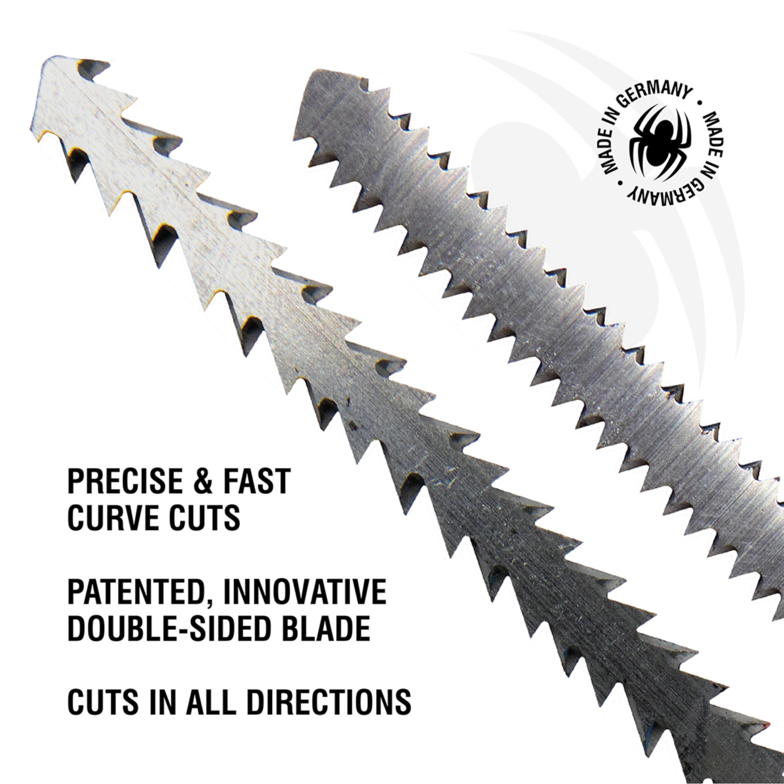 Specialtes TA スパイダー Spyder 4.5-Inch Double-Sided Jig Saw Blades for Wood, Made