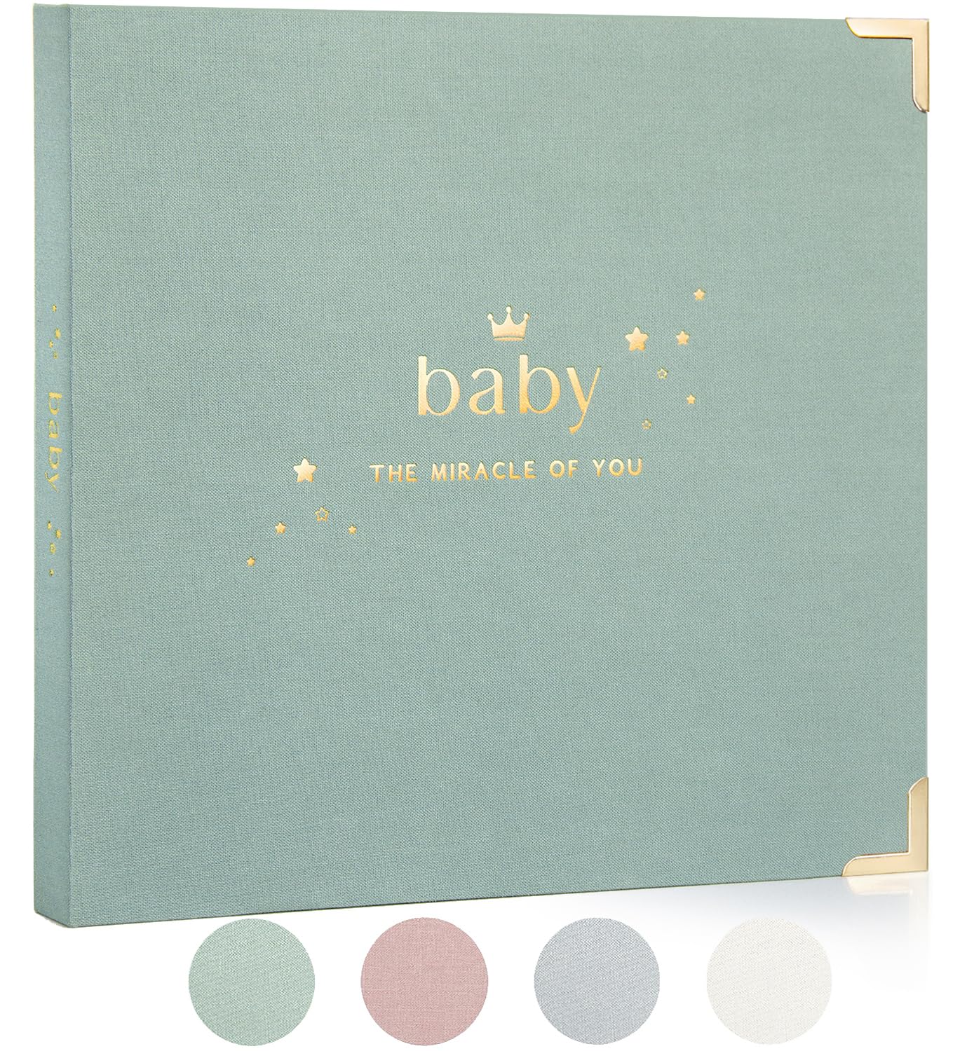 Baby Book Keepsake - Baby Memory Book Photo Album - Newborn Keepsake Gifts Childhood Scrapbook for Baby First 5 Years - Gender Neutral Gifts for Baby First Time New Mom Parents - Baby Registry Search
