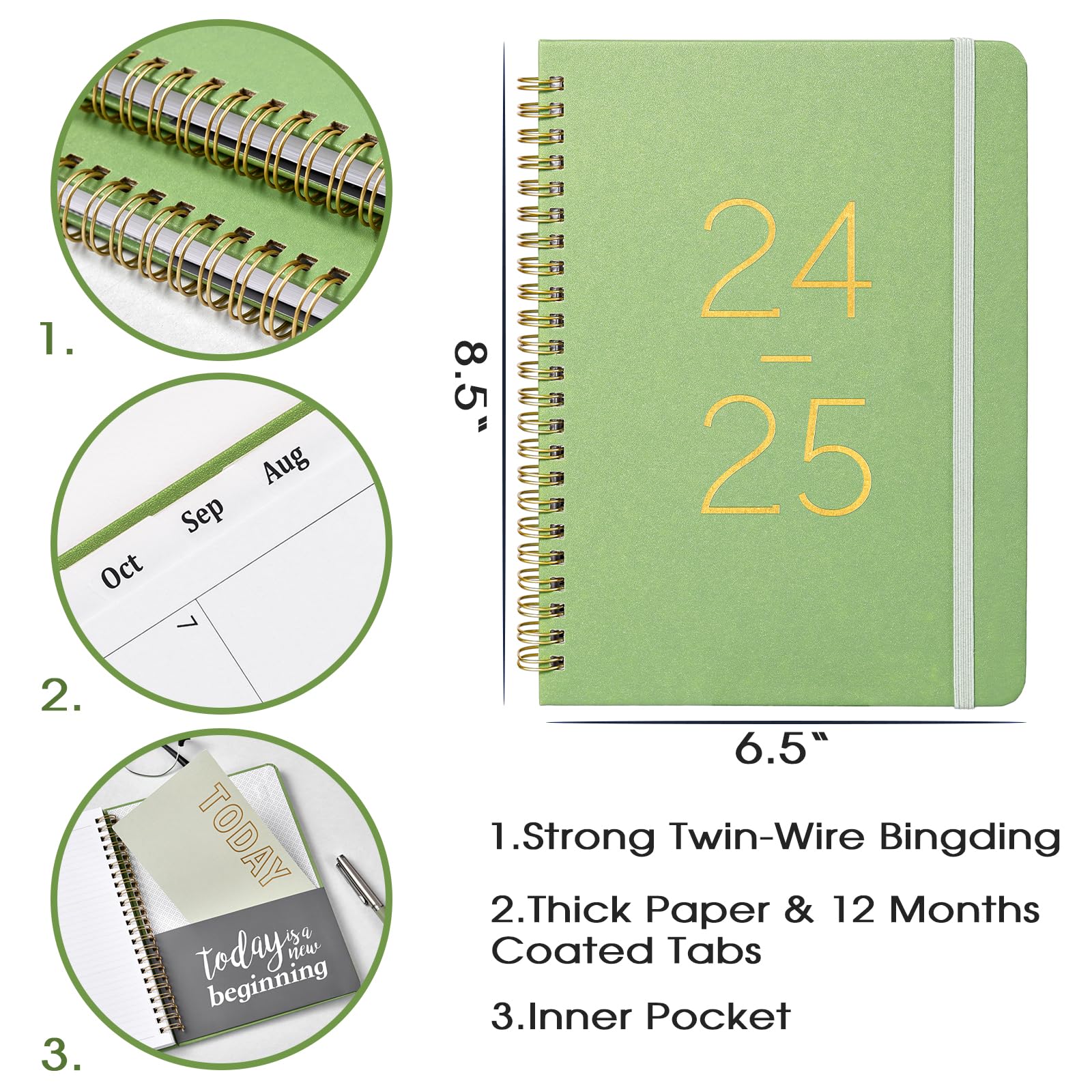 Snapklik.com : 2025 Planner - Weekly Monthly Planner 2025, January 2025 ...