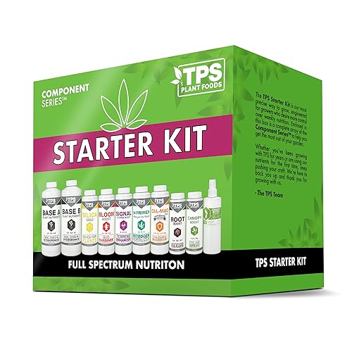 TPS Nutrients Kit completo de inicio de nutrientes para plantas fertilizante para verduras a través de la floración guía Plus y botella de
