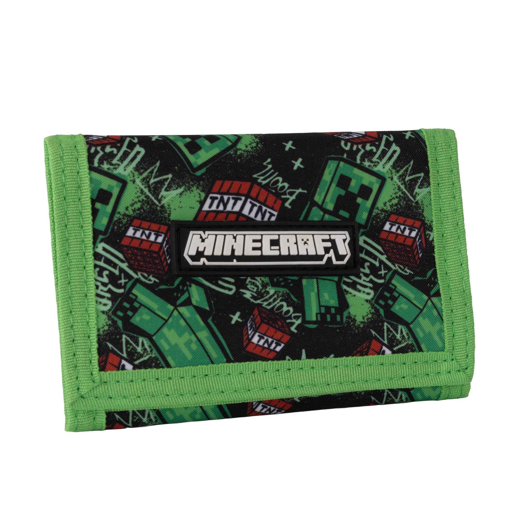 Minecraft TNT Grüne Drei-Schlag-Geldbörse für Kinder