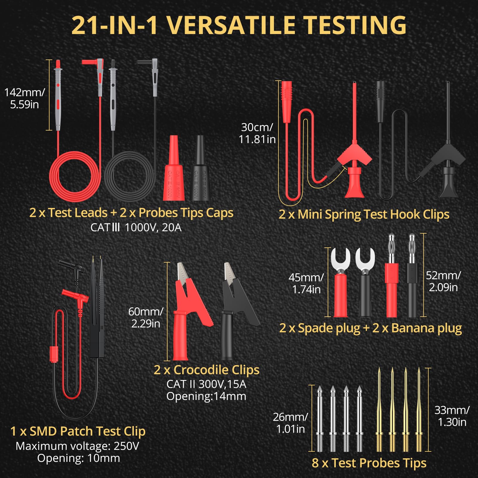 Set Di Cavi Di Prova Per Multimetro 16 In 1 Set Di ... - Aliexpress - Foto 11