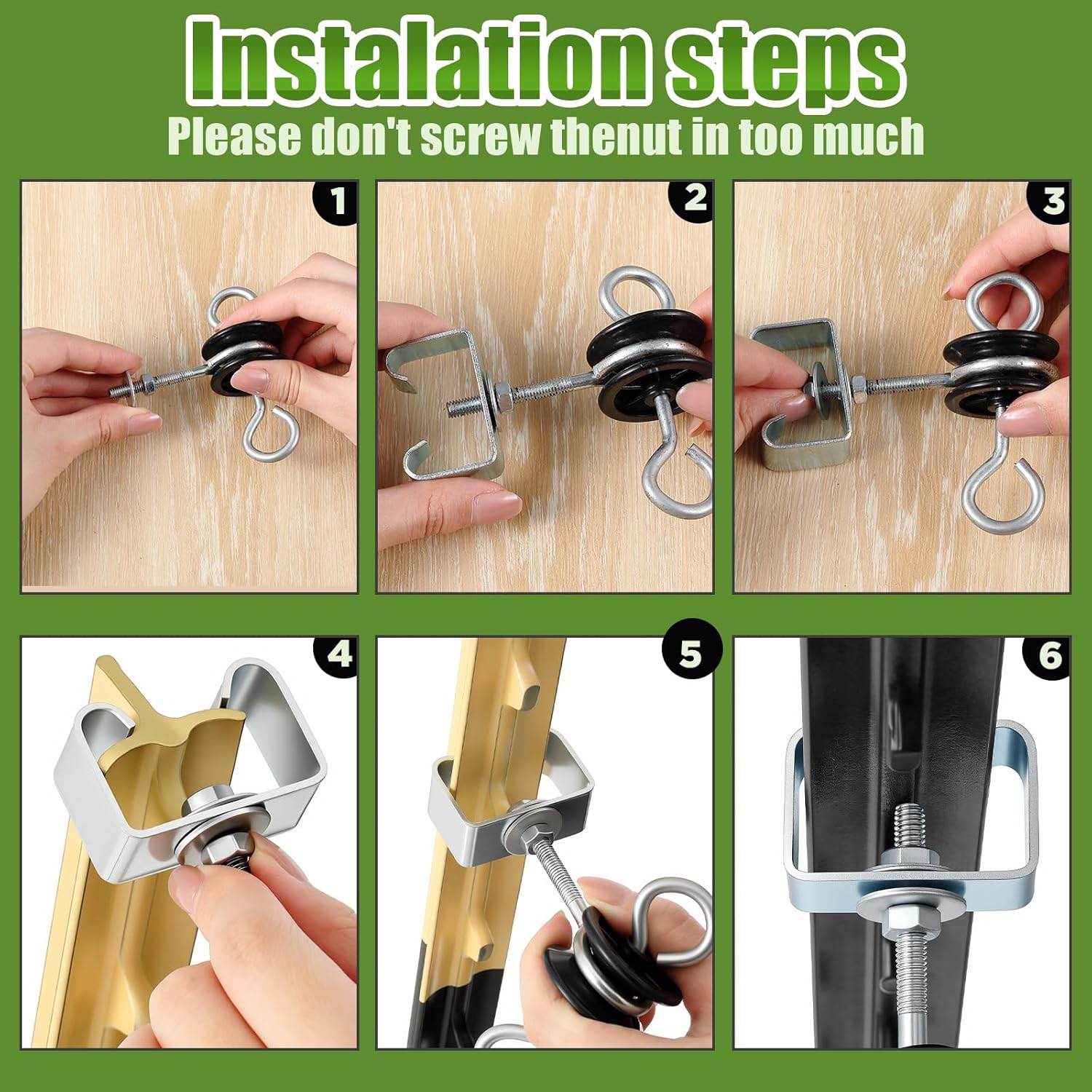 Pelopy Electric Fence Gate Handle T Post Insulators Bulk with Spring Insulated Kit Plastic Post Anchors Double Hook Tool Heavy Duty for Wire Electric Fence Wood Agricultural Garden Black(18 Pcs)