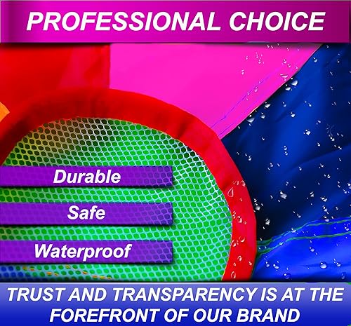 Miniatura 4 de Paracaídas para niños de 12 pies y 16 asas para niños, paracaídas con asas resistentes a la suciedad, para juegos de fiesta, selección adecuada de