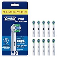Oral-B Testina Di Ricambio PRO Precision Clean Bianca. Confezione da 10 Testine