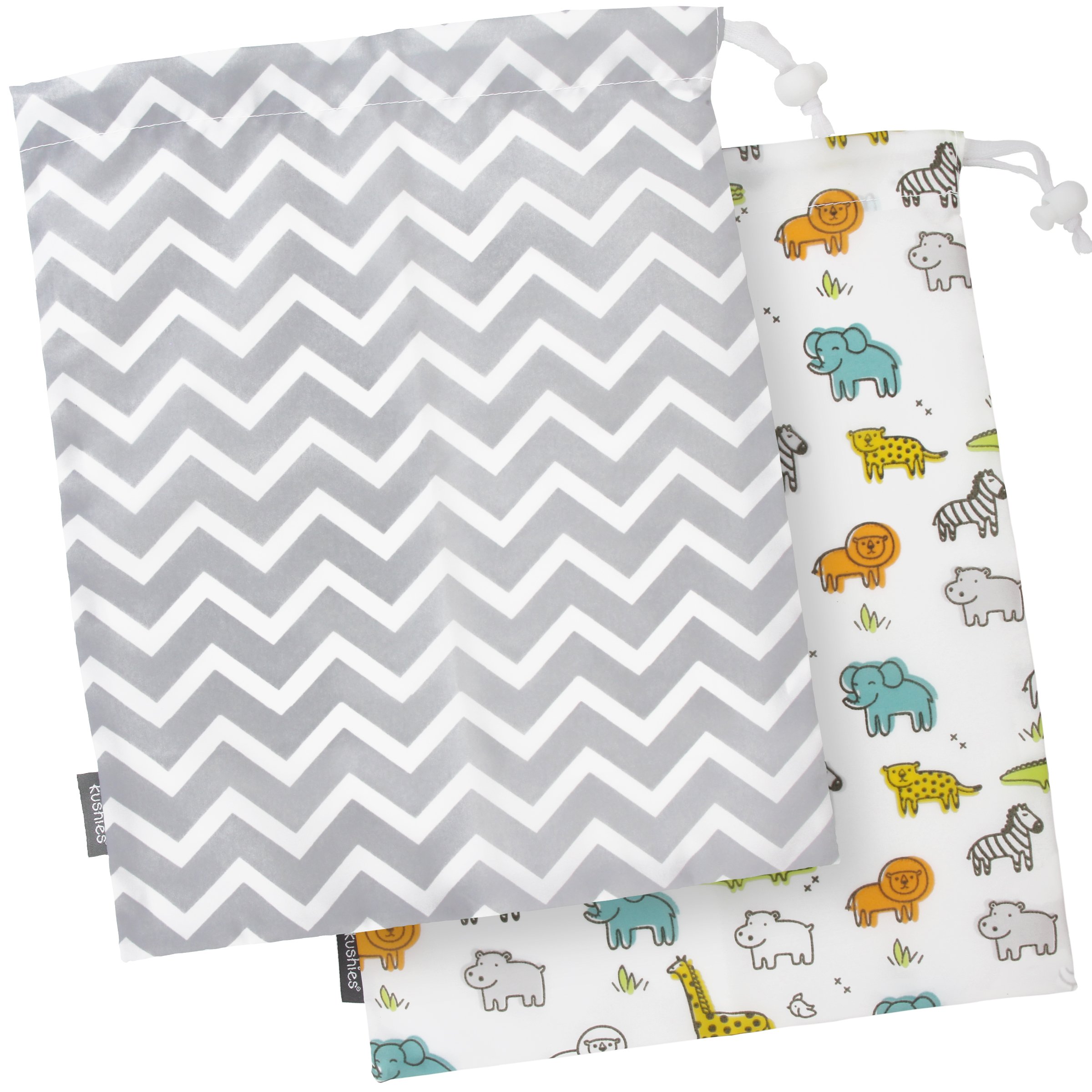 Kushies Baby 2 Piece On The Go Wet Bag, Large-image-39