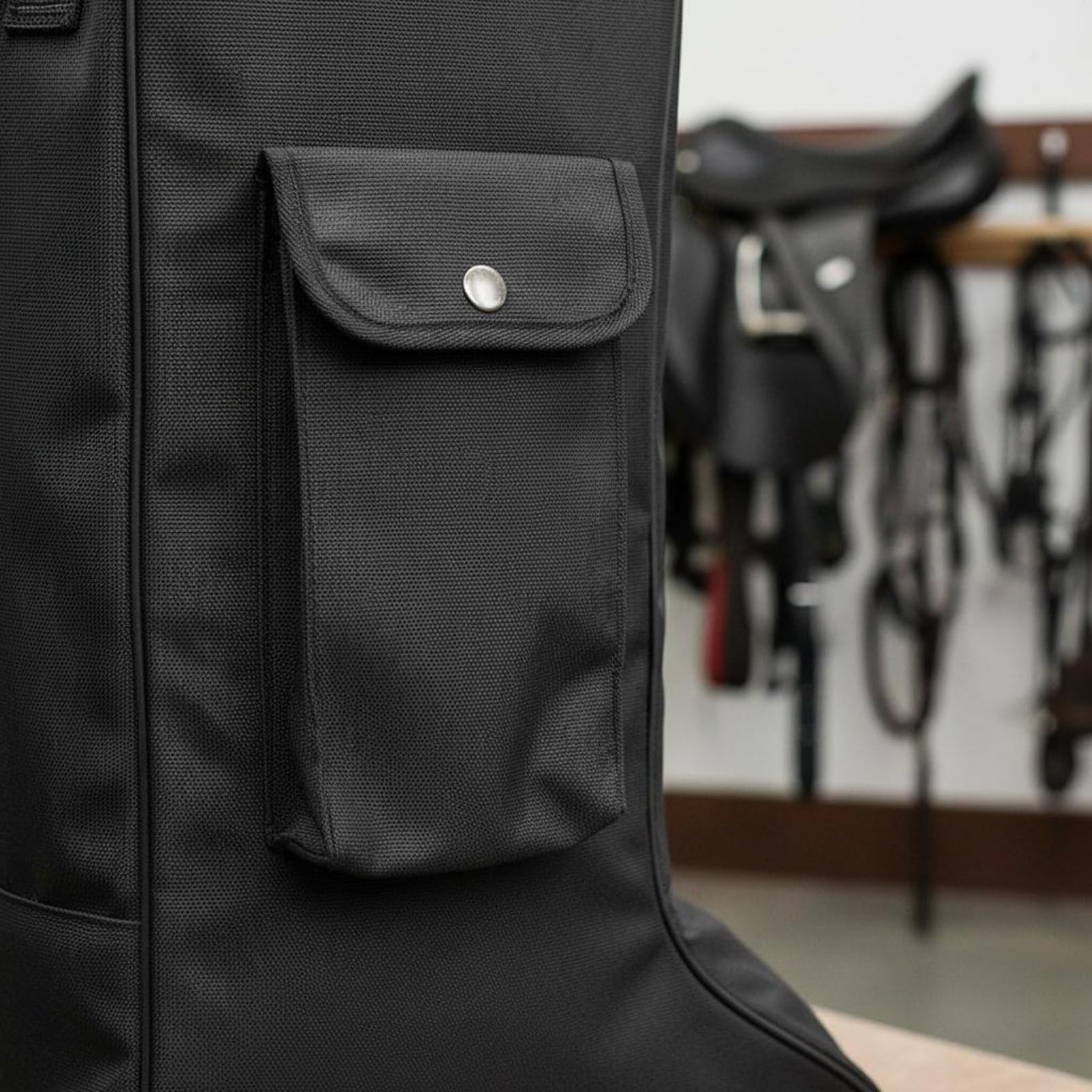 Attrezzatura Sportiva Tessuto Oxford Tasca Esterna per Cavalieri, Allenamento, Maneggio, Gara
