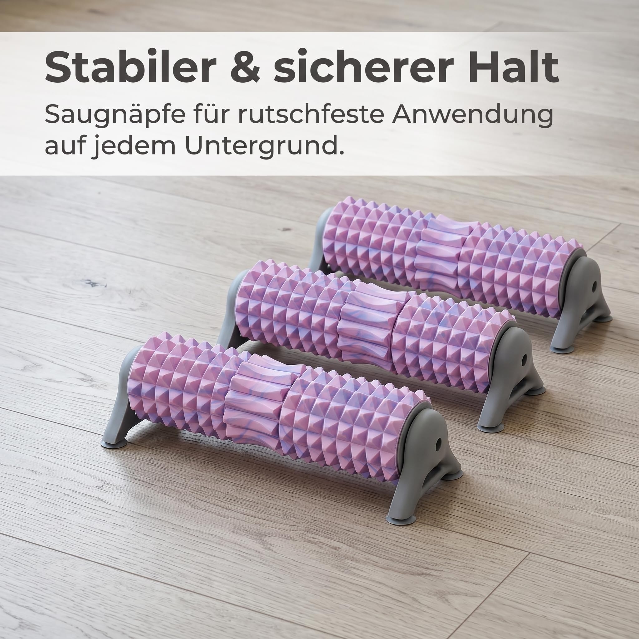 Faszienrolle Foam Roller für Muskelentspannung und Faszientraining – Roller, Lila