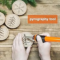 Vista 6 de Honoson - Juego de herramienta de cuchillo caliente eléctrico de 30 piezas, 20 piezas de cuchillas, 3 porta-cuchillas, 2 cuchillas de pirografía