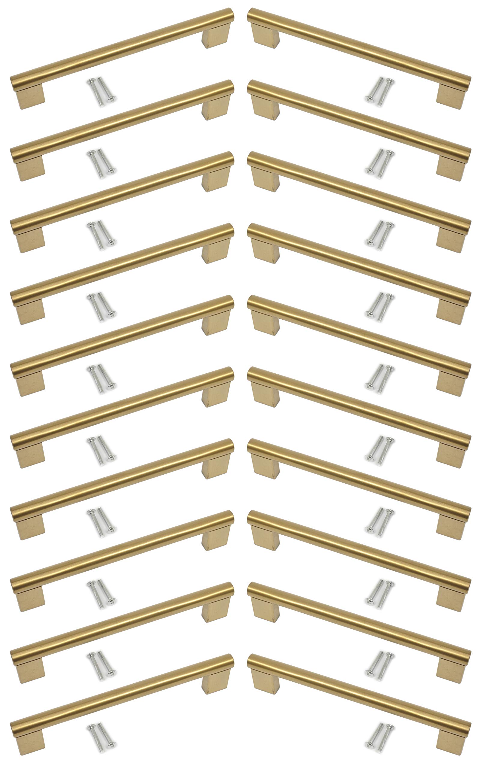 Bsm Marketing Gold Kitchen Cupboard Cabinet Keyhole Boss Bar Door Handle Knob Finish (20, 96Mm)