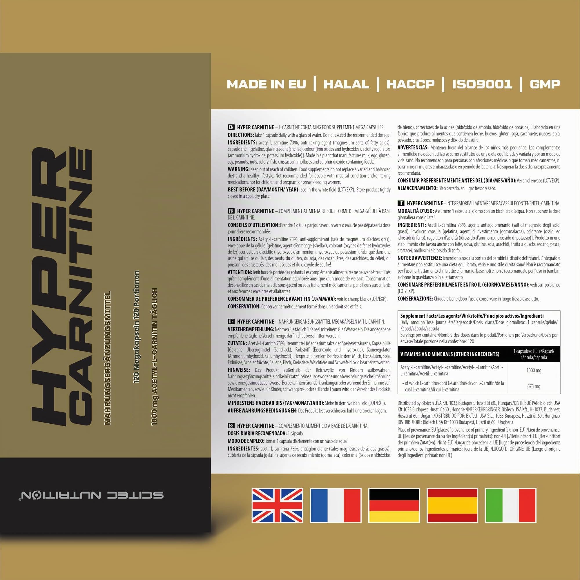 Scitec Nutrition Hyper Carnitine - Acetyl-L-Carnitin-Kapseln