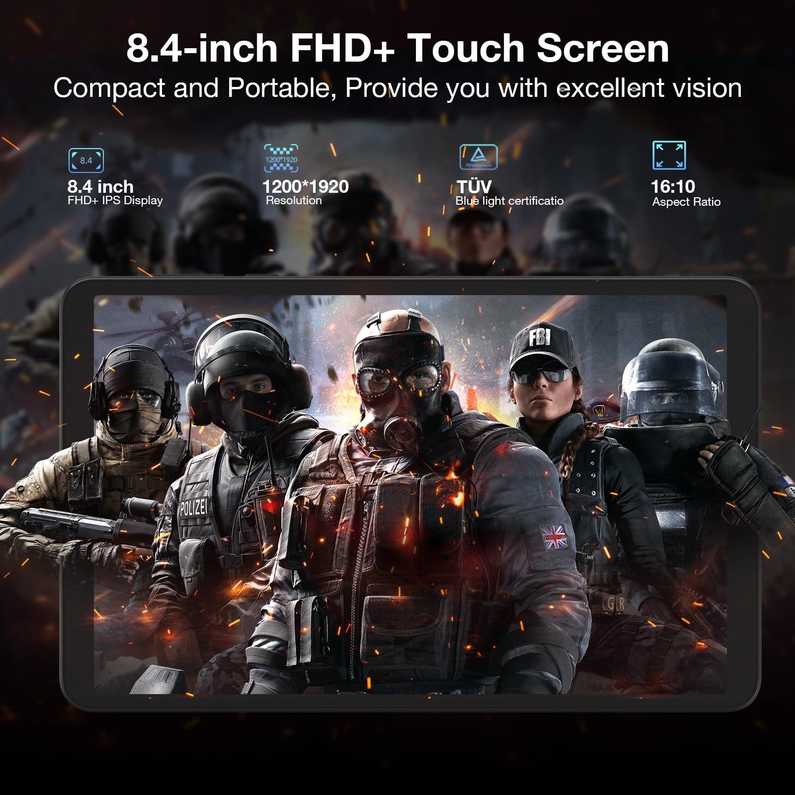 DOOGEE T20 MINI Tablet Android 14, Tablet 8 Pollici, Widevine L1, 9 GB+128 GB/TF 1TB, T606, 5060mAh, Tablet in Offerta, 5G WiFi, 13MP+5MP, Tablet 4G LTE/OTG/GPS/BT 5.0/Gaming Tablet, Tablet Con SIM