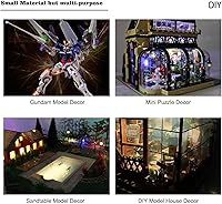 Vista 21 de Evemodel L0402B 20pcs pre-cableado SMD LED 0402 Bule Diodo emisor de luz 12V pre-soldado Micro Litz cable cable longitud 7.8 pulgadas (7.9 in)