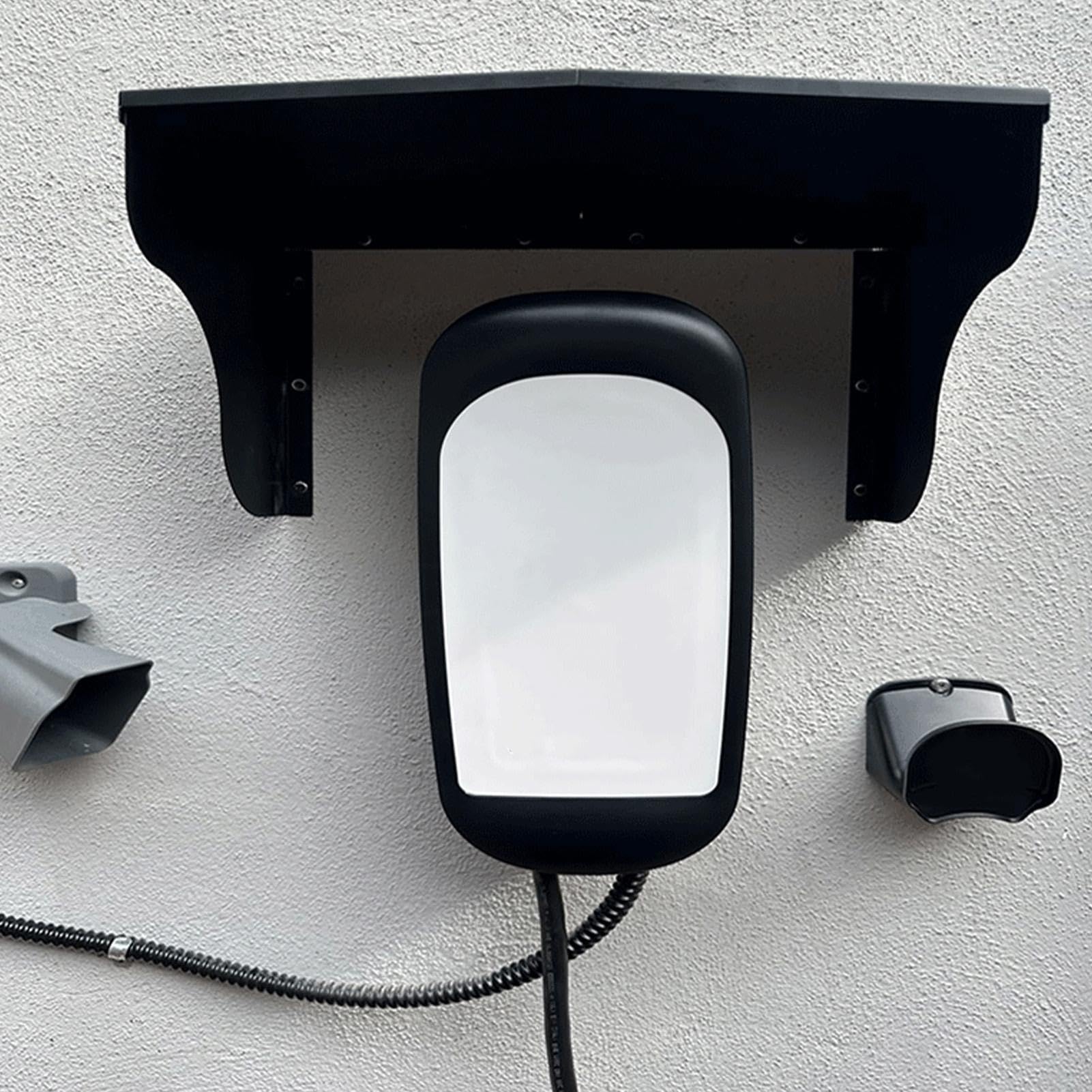 Copertura Per Colonnina Di Ricarica Protettore In Alluminio Da Parete | Copertura Protettiva Impermeabile Per Caricatore Auto Elettriche Per Esterni Parcheggio Giardino Cortile Patio