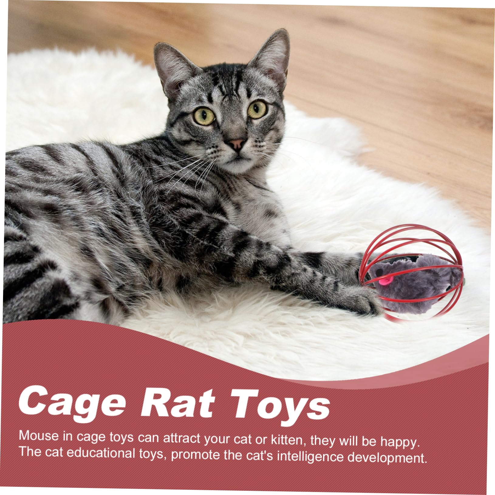 VANZACK 15piezas De Ratón para Gatos Juguetes Interactivos De Estimulación Mental Aleatorios Juguetes De Divertidos para Mascotas