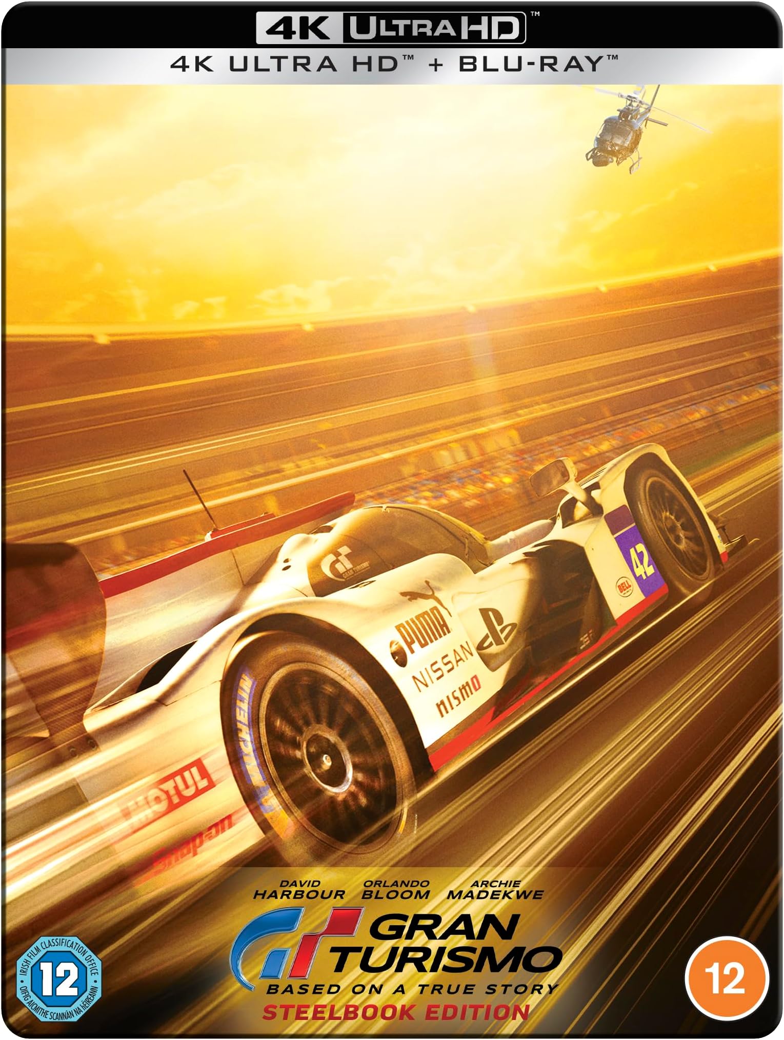 Gran Turismo: Based On A True Story 4K UHD + Blu-ray SteelBook (Region A, B, C)