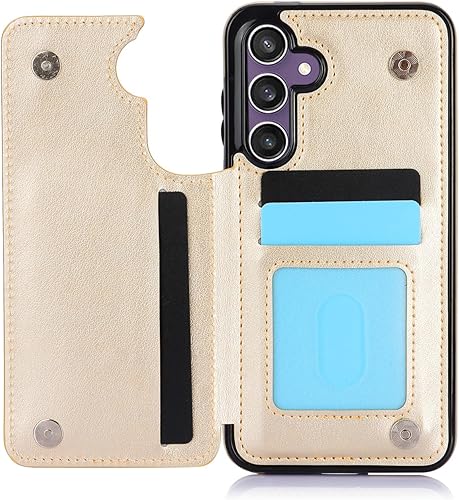 Vista 35 de Asuwish Funda de teléfono para Samsung Galaxy S23 FE 5G con protector de pantalla de vidrio templado y tarjetero con soporte para tarjetero, soporte