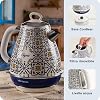 Ariete Capri Electric Kettle 1.7 Liter Kettle 2869/0C - Stainless Steel Body, Handmade Decoration, 2000 Watt, Auto Power Off, 360° Wireless Base