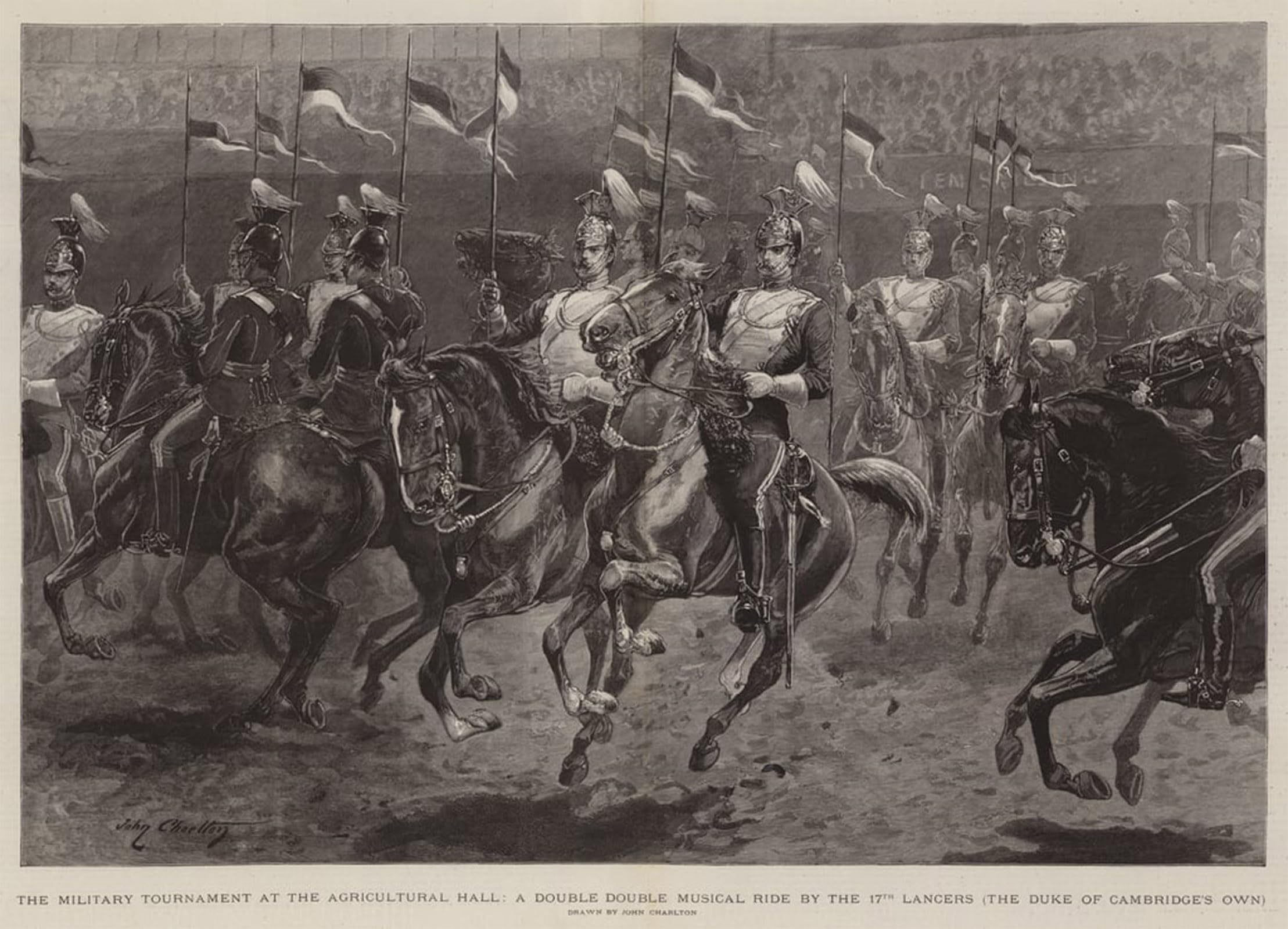 Pinturas Murales Carteles de lienzo John Charlton torneo militar cuadro grande 60x90 5