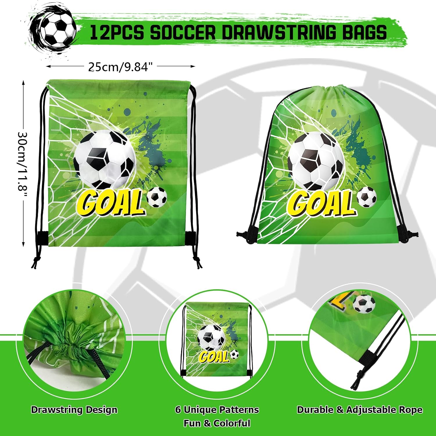 Grneric 122PCS Soccer Party Favors, Soccer Goodie Bag Stuffers Set image 2