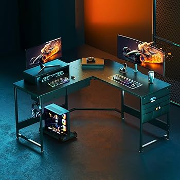 Amazon.co.jp: YeTom ゲーミングデスク125cm x 125cm l字デスク pc