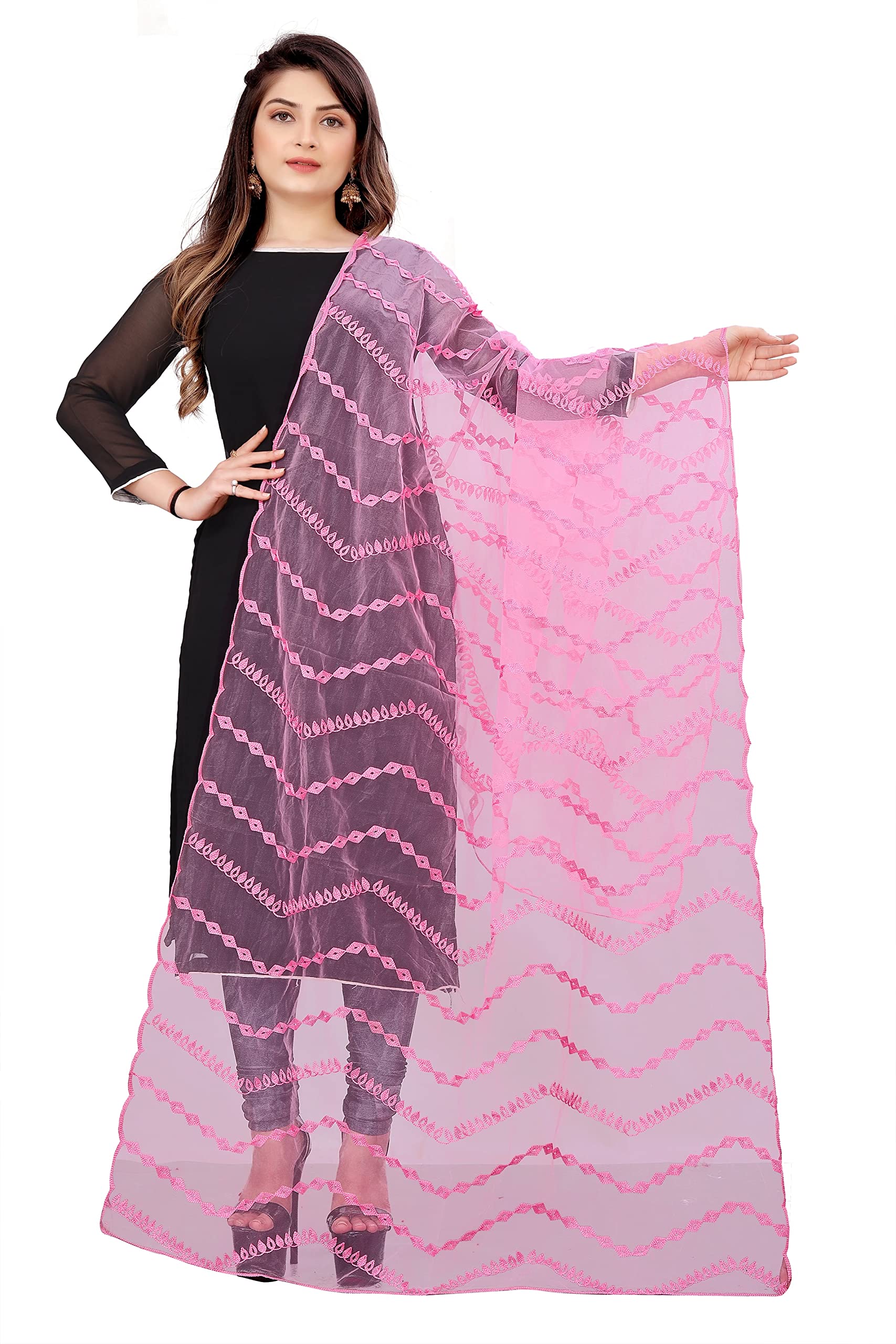 AKSHAR LLCWomen's Soft Net Scarf Shawls & Wraps for Evening Dress, Wedding & Special Occasion, Beach Swimsuit Cover-Up