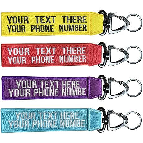 Graceful life Personalized Keychain: Express Yourself with Custom Text and Style
