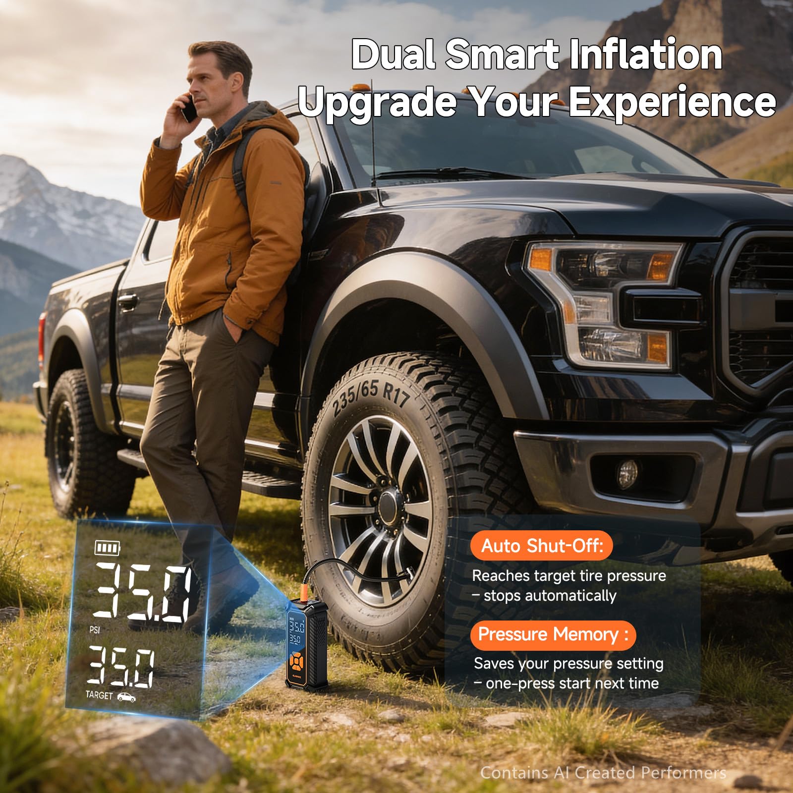 OlarHike Portable Tire Inflator - Fast & Powerful -6