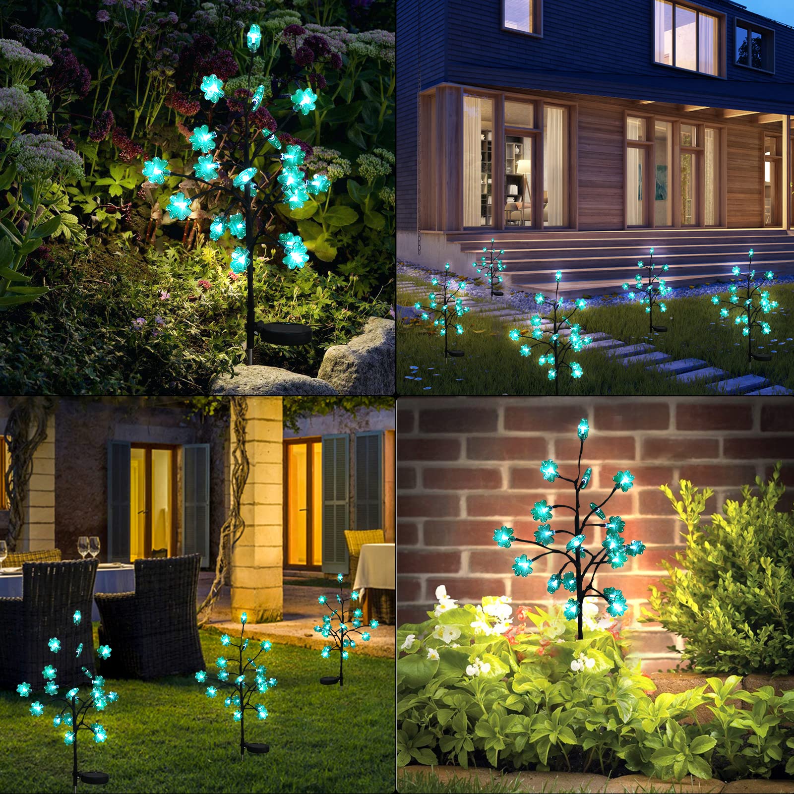XKSINMY Solar Outdoor Lights Waterproof-Outside Solar Lights for Yard