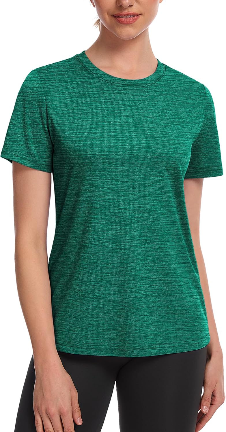MAGCOMSEN Women’s Short Sleeve T Shirts UPF 50+ Sun Protection Athletic Running Workout Tee Tops