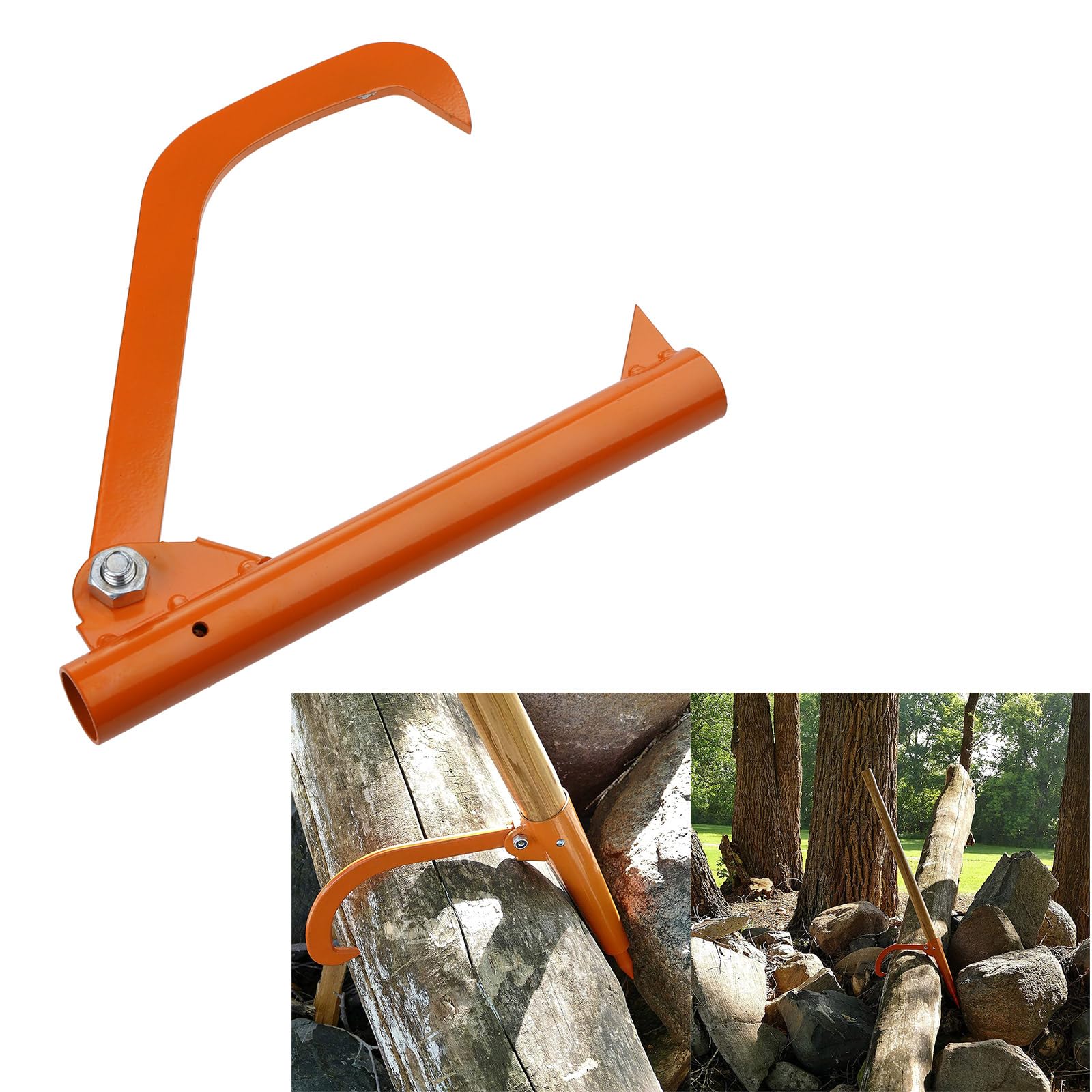 17.71inch Multifunctional Heavy Anti-rust Hook Tool Log Wood Handle Log Splitter Parts Tools