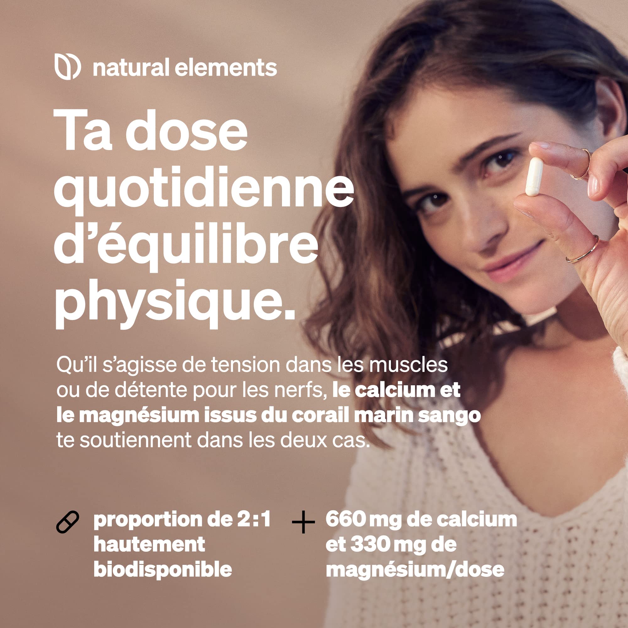 Corail marin sango – 180 gélules – 660 mg de calcium – 330 mg de magnésium – source naturelle de calcium et de magnésium – contrôlé en laboratoire, sans additifs, hautement dosé