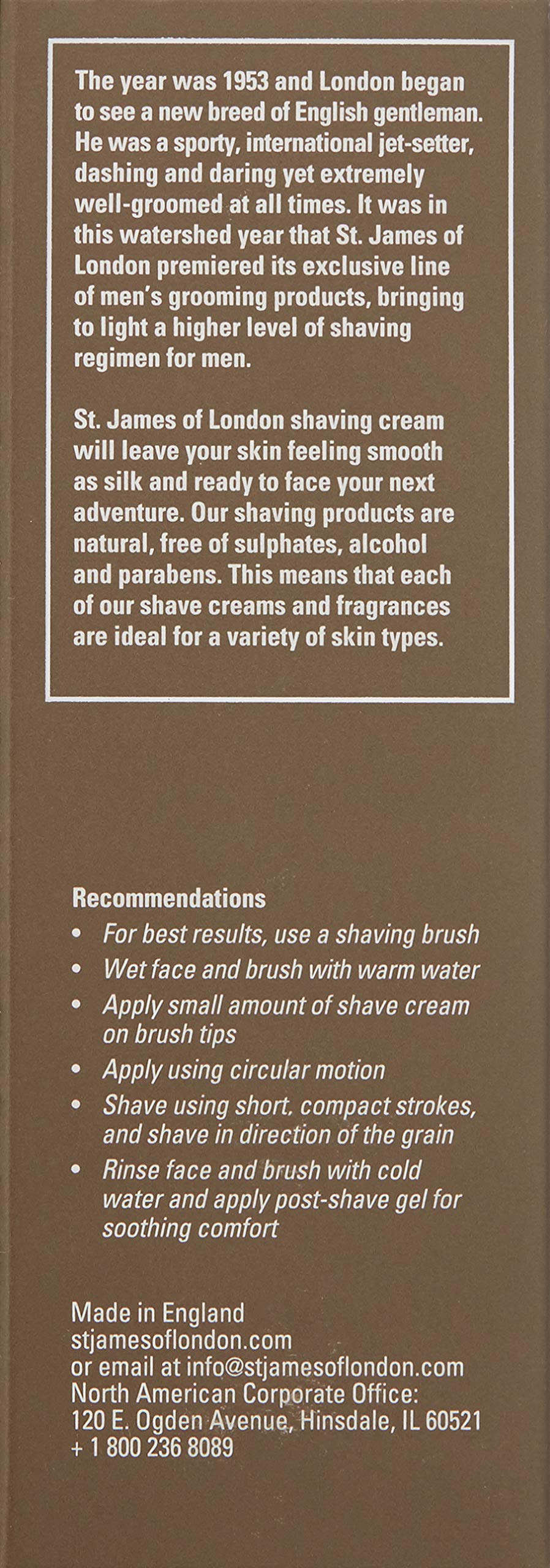 St. James of London Shave Cream Tube