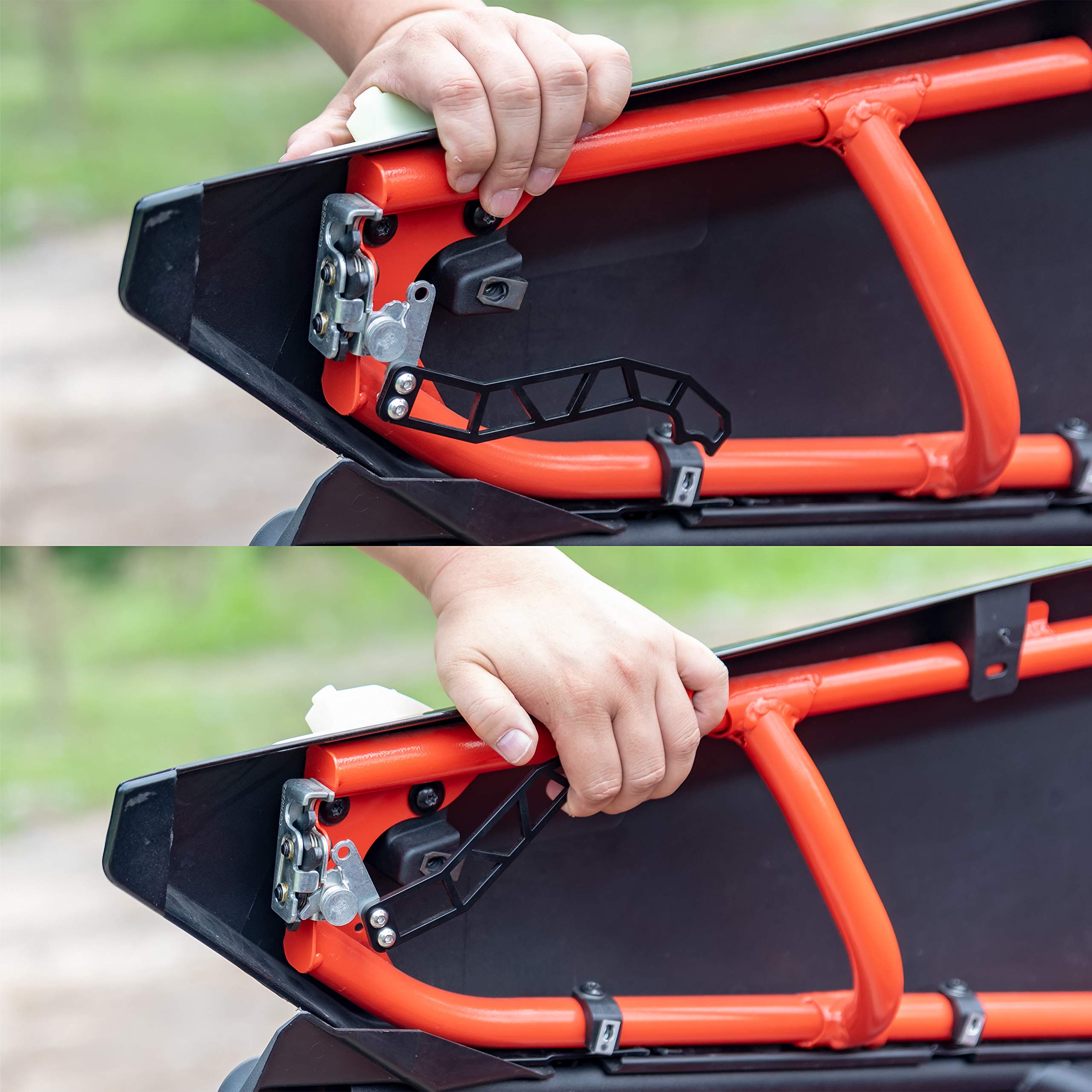 UTV Custom Metals Door Handles, SAUTVS Black Powder Coating Door