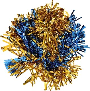 12pcs Cheerleading Poms Portable Reusable PET Props for Competitions