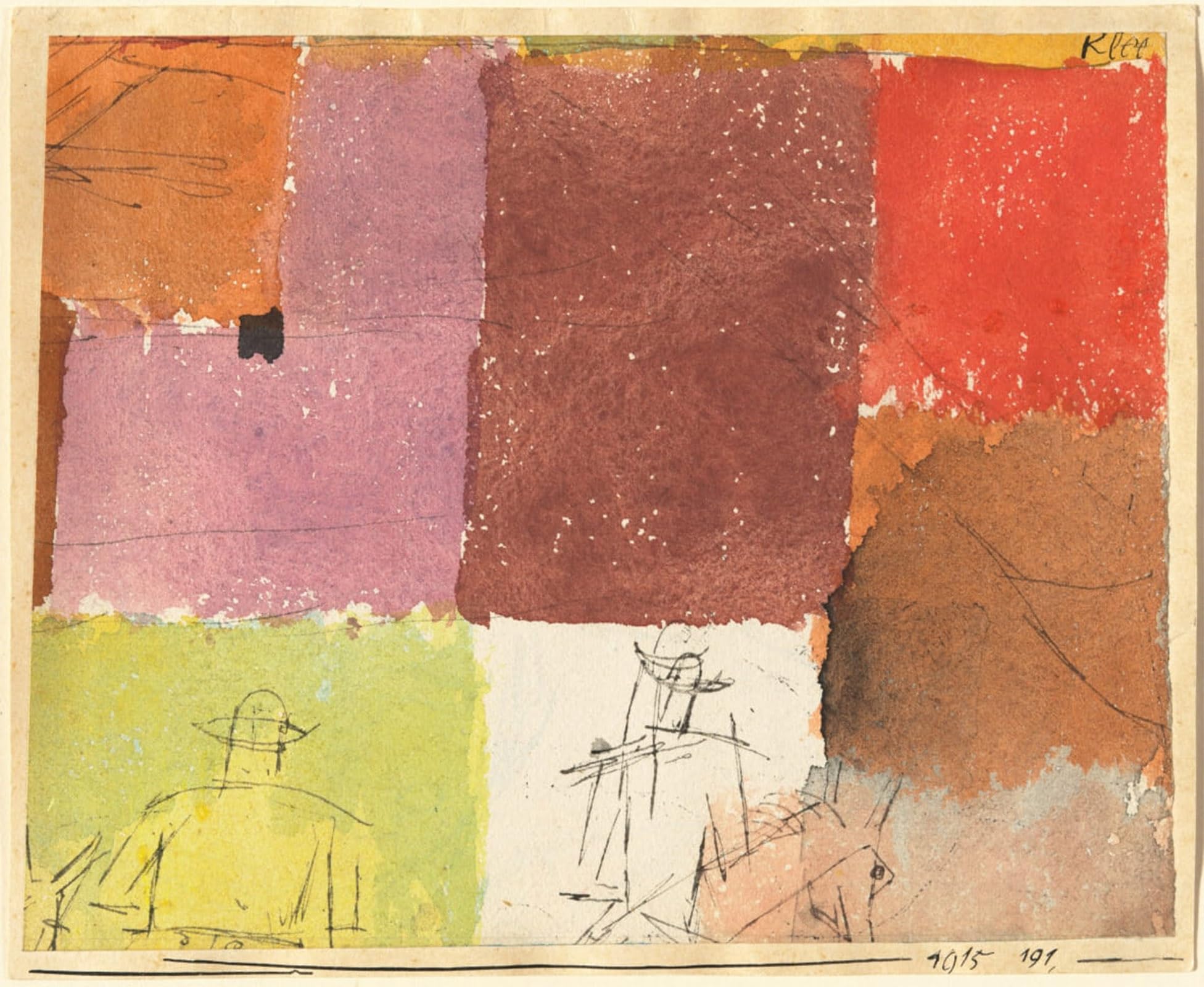 ARTXLXXBN Famous Prints Artwork Pictures Poster Painting Art Composition With Figures by Paul Klee Artwork Landscape Pictures for Home Decor 60x90cm