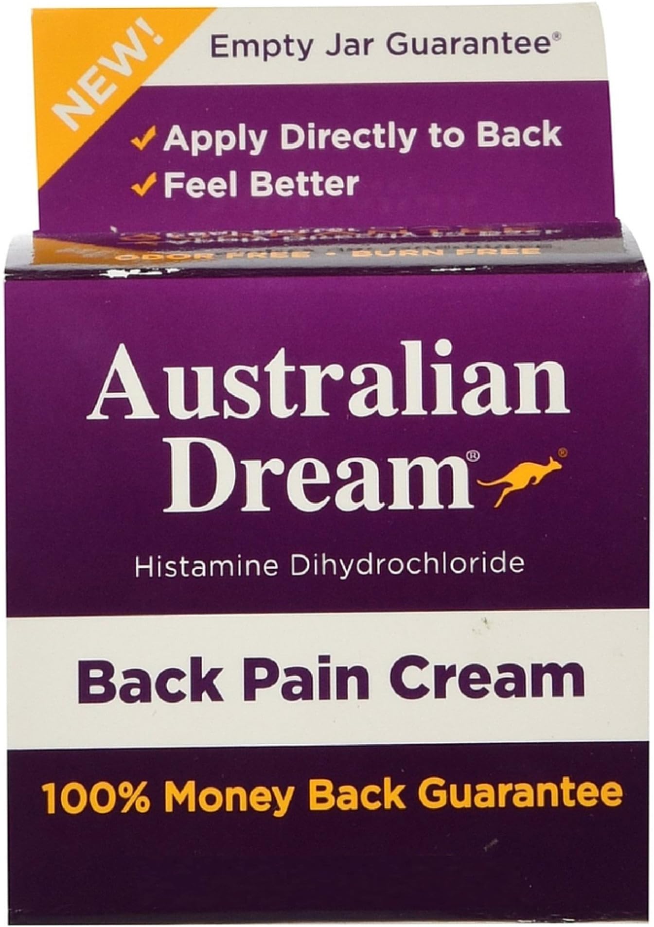 Australian Dream Back Pain Cream 2 oz (Pack of 4)