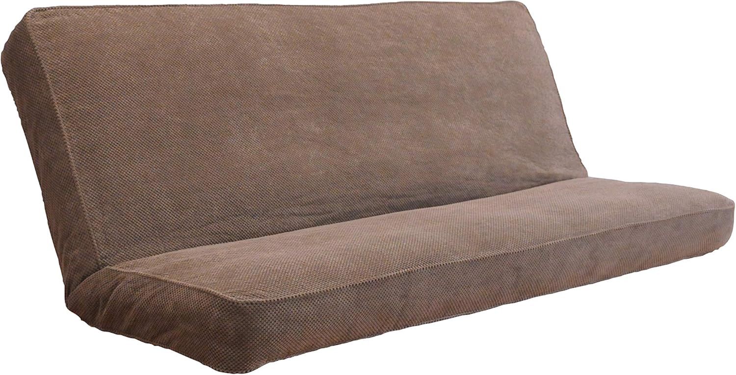 Full Size - Futon Cover Only - Pacific Super Plush Fabric Premium Collection Fits 6-8 inch Futons Mattress (Peru Brown)