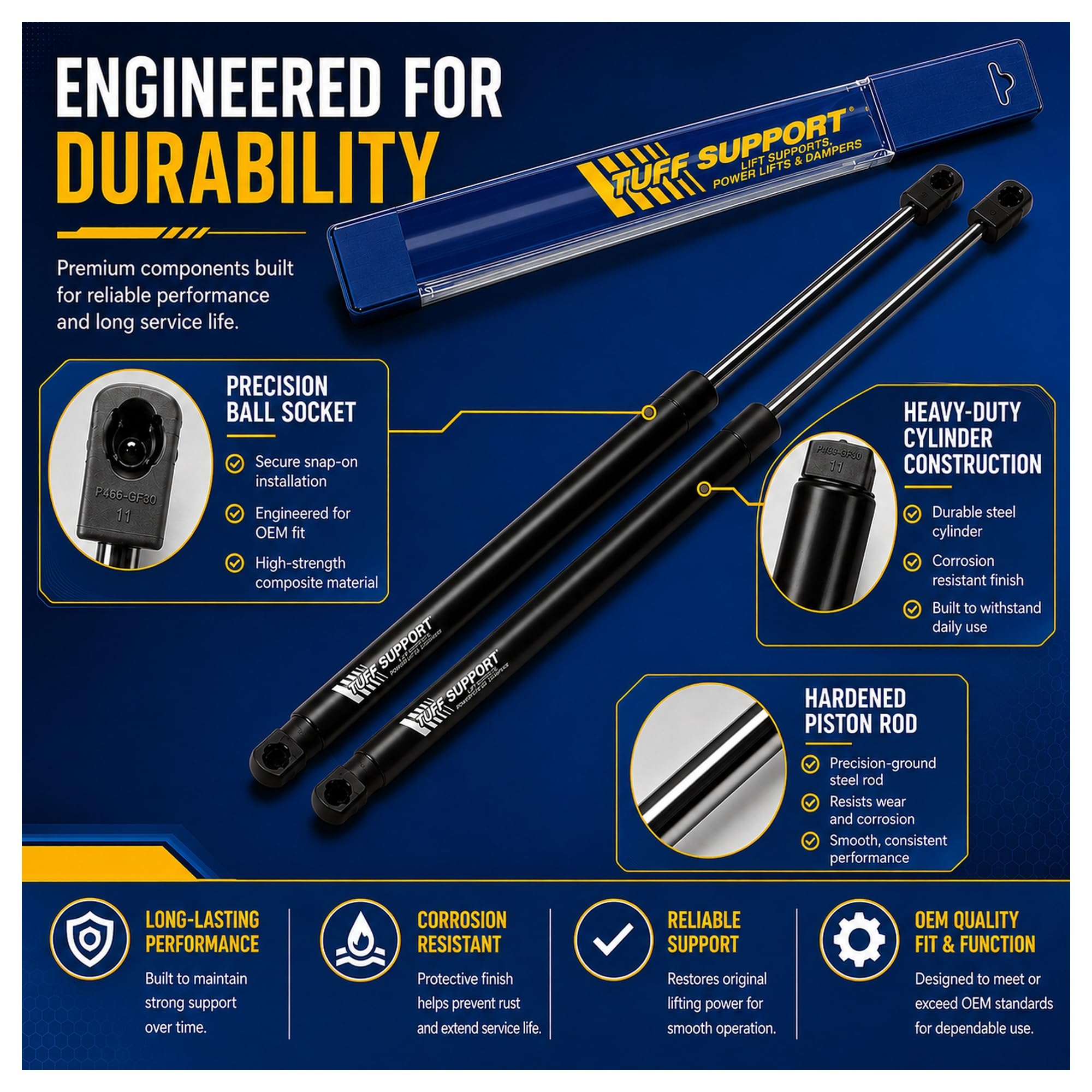 Amazon.com: Tuff Support 2-Piece Trunk Lid Lift Supports (1986