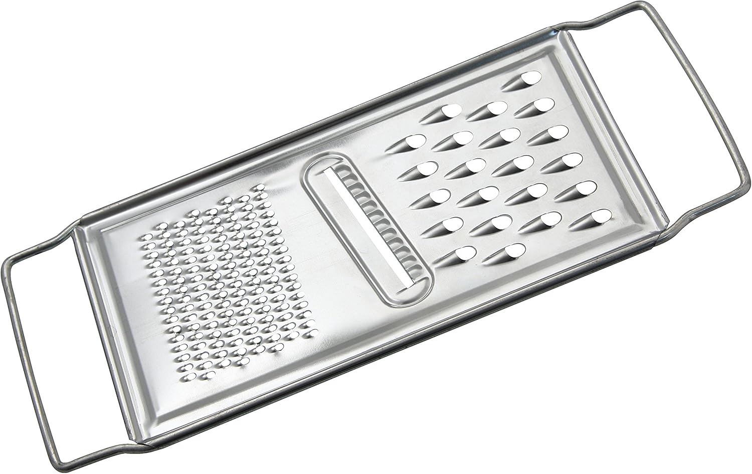 Fackelmann 9.8 x 4.3" Tin Plate Universal Grater, Silver