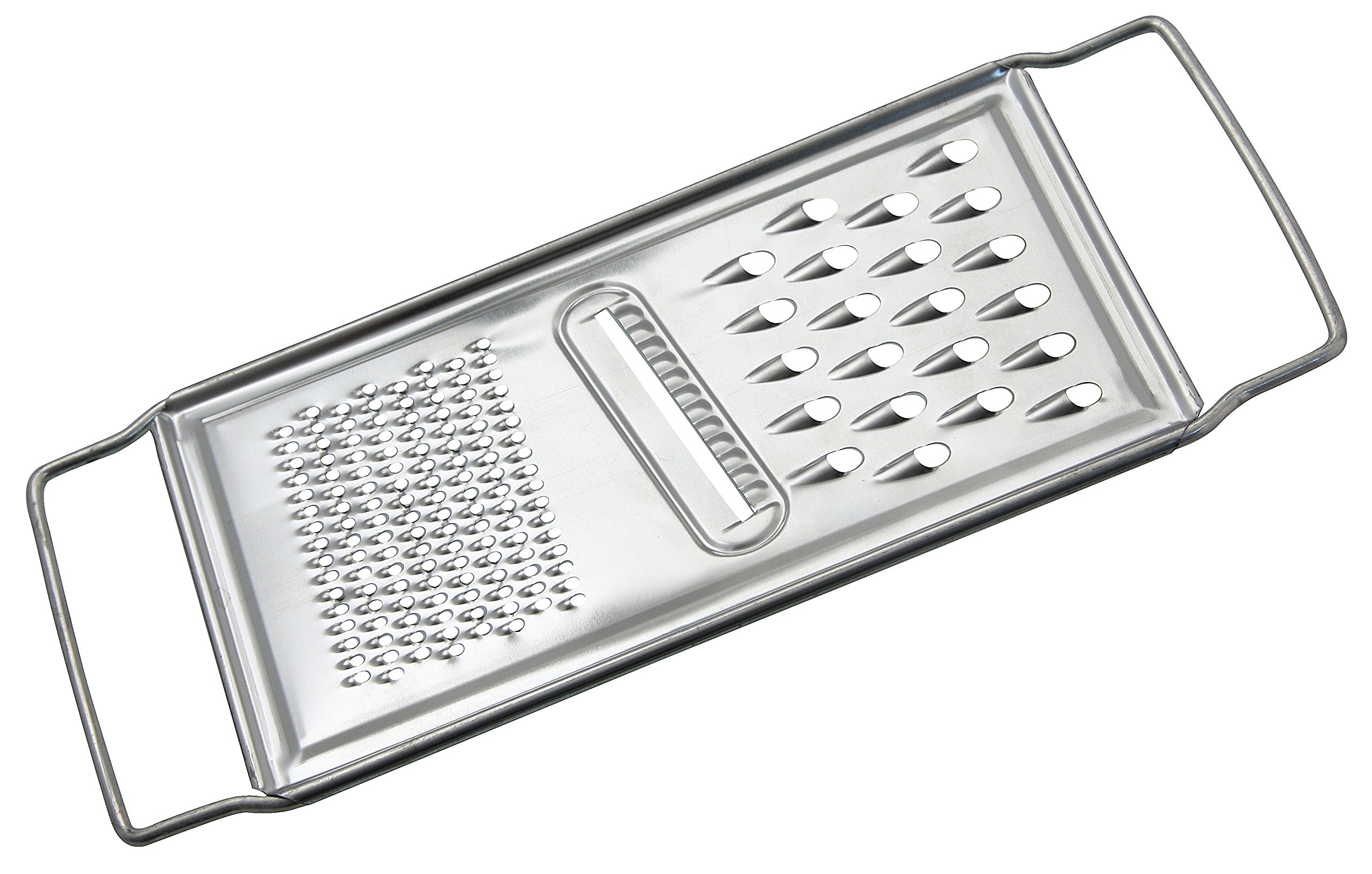 Fackelmann Universal Grater, Silver, 9.8 x 4.3-Inch Tin